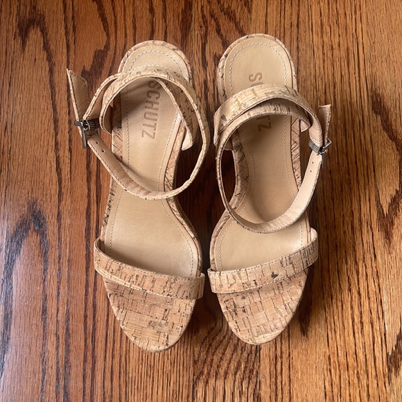 Schutz cork wedges. Size 8.5. Never been worn. No box. - Picture 2 of 7